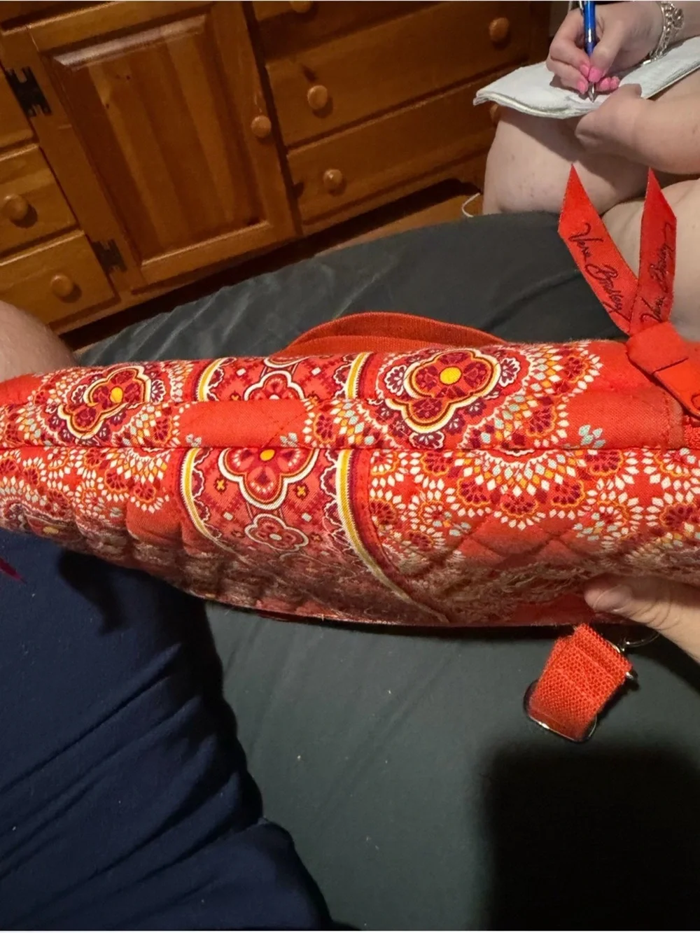 Vera Bradley Paprika Mini Lap Top Case Crossbody Strap